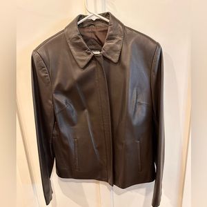 Valerie Steven’s Brown Lamb Leather Jacket